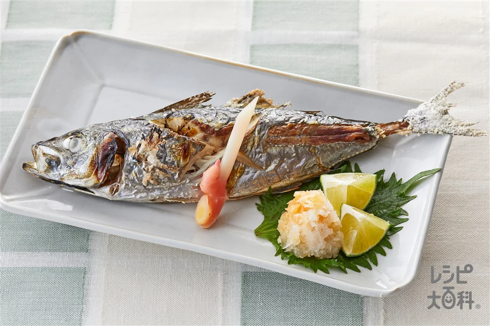 あじの塩焼き