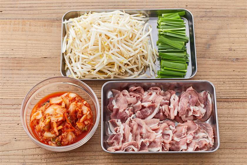 たっぷり野菜の豚キムチのつくり方_1_1