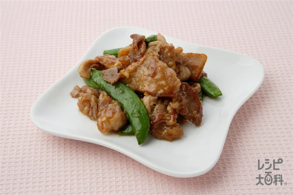 豚肉とスナップえんどうの炒めもの