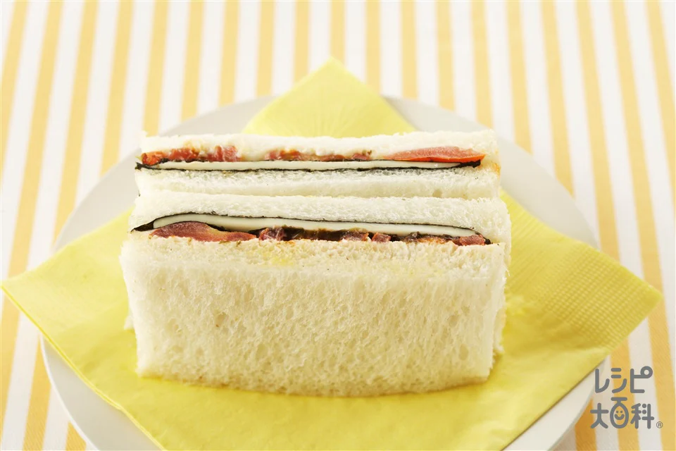 のりチーズトマトサンド