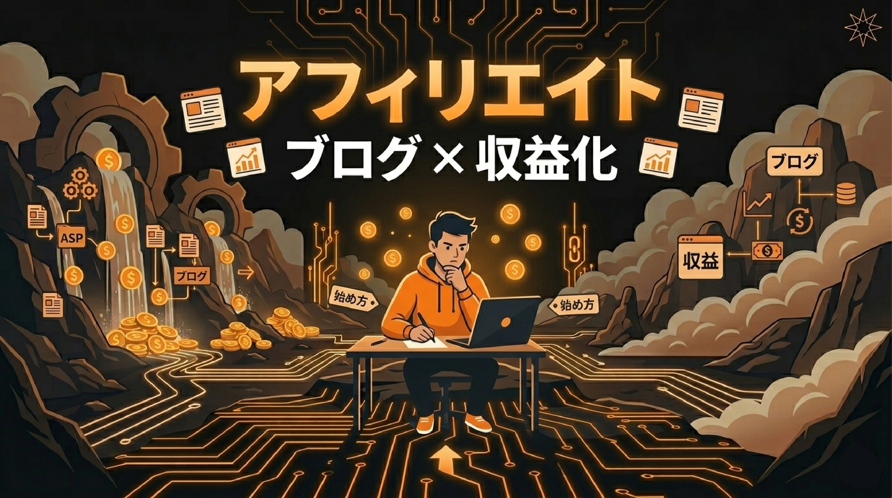 ブログアフィリエイトの始め方【仕組みから記事作成・分析まで解説】