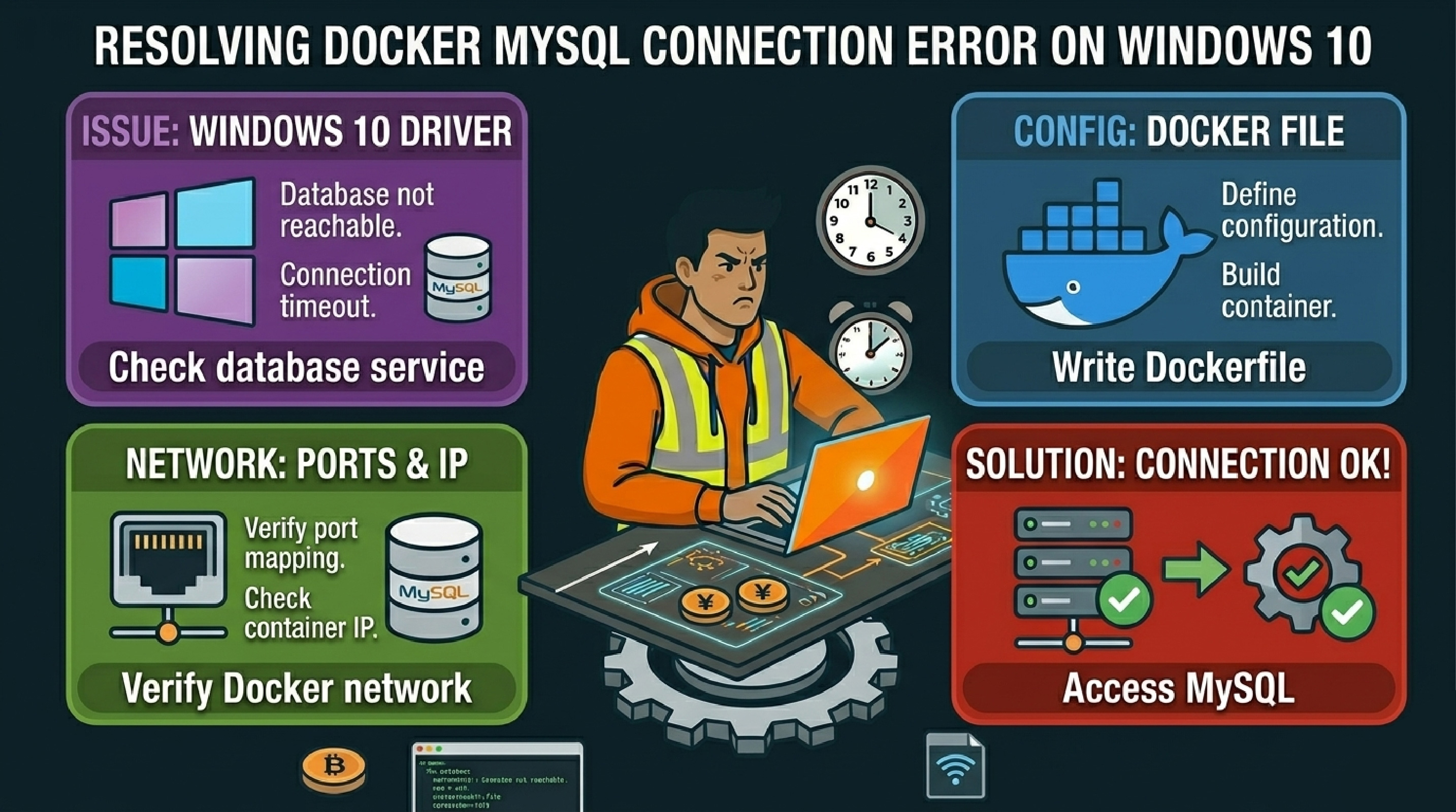 DockerでMySQLを構築する方法！Docker Composeの設定からバックアップまで解説