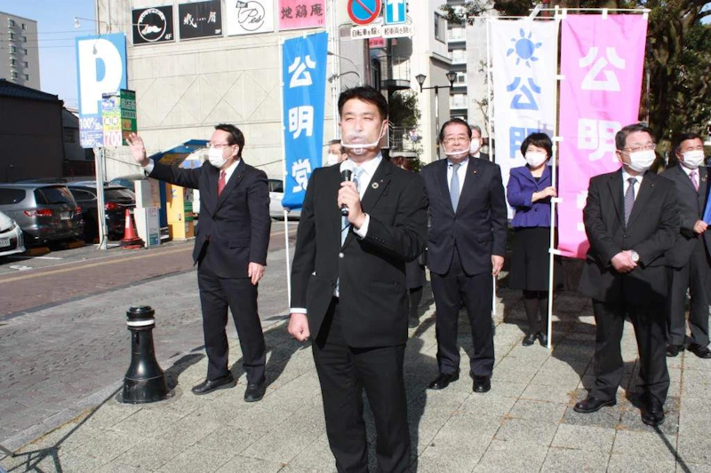 新春街頭演説！