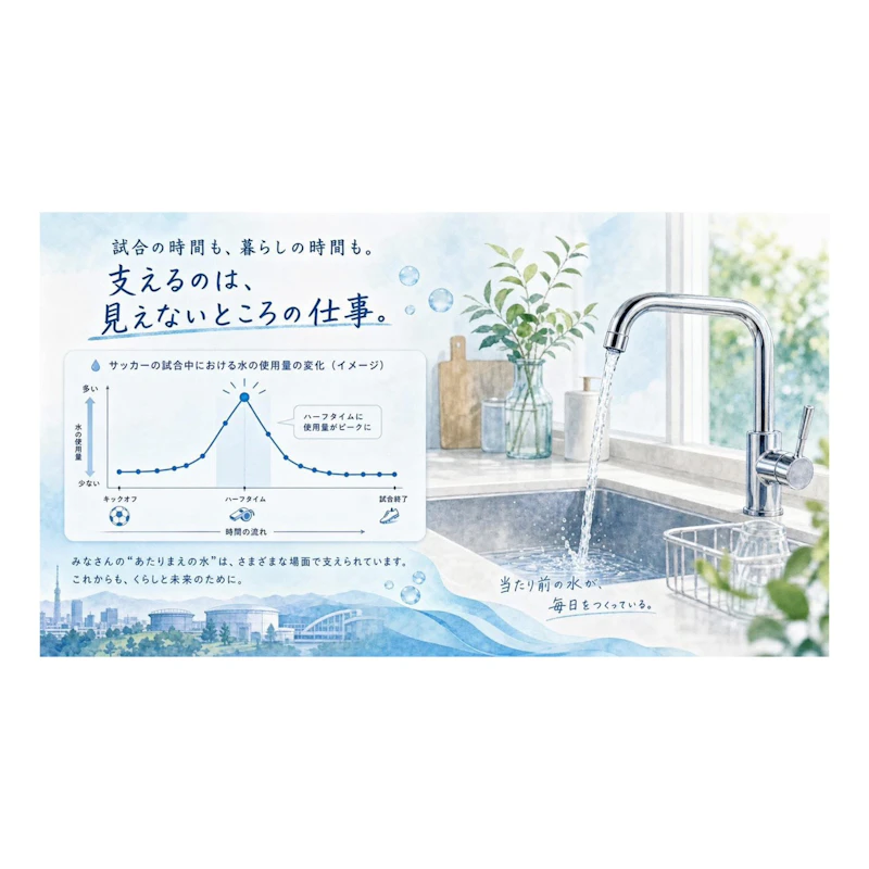 「視聴率」と「水道量」が連動⁉️
