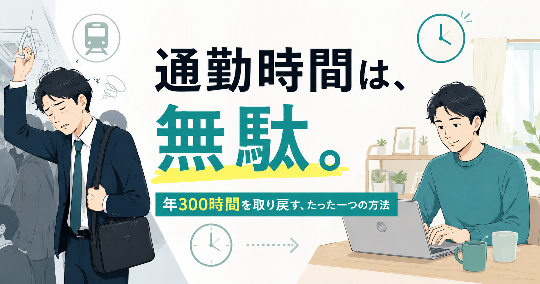 通勤時間は無駄なのか？──「活用法」では取り戻せない、年間300時間の根本解決