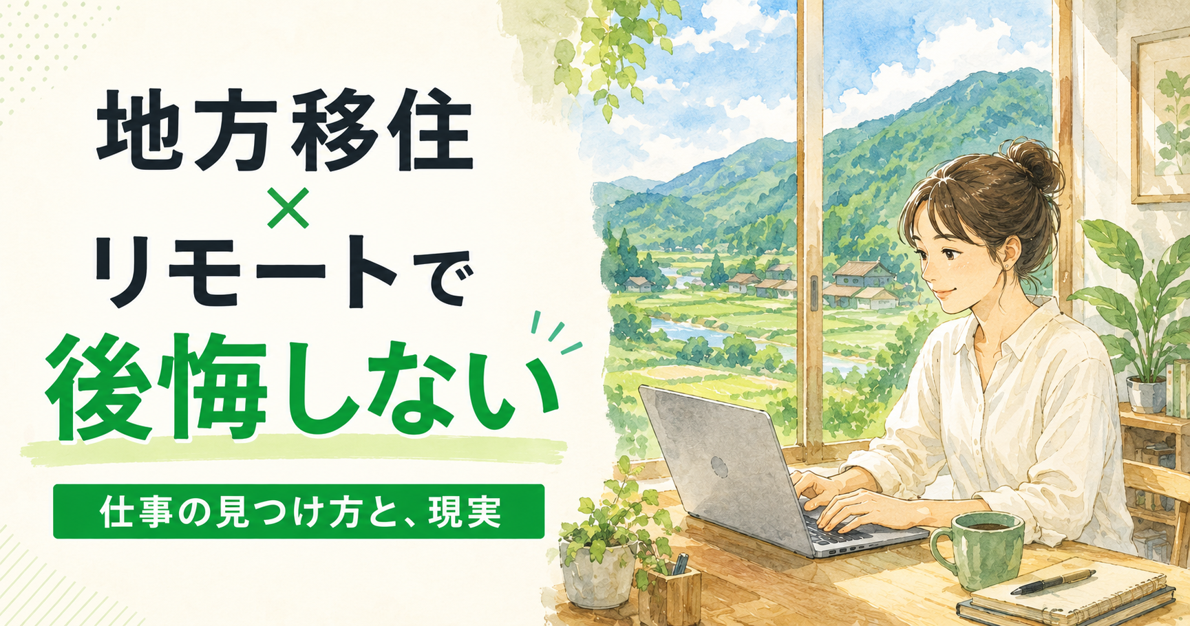 地方移住×リモートワークで後悔しないために──仕事の見つけ方と現実