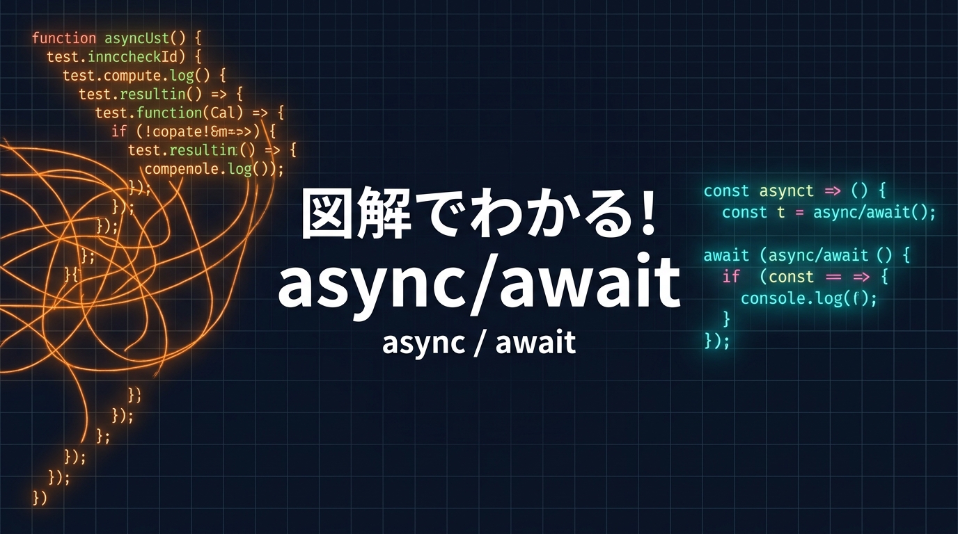 【脱・非同期処理アレルギー】JavaScriptのasync/awaitの使い方とメリット|昔のコードとの比較から実務での使い道まで解説