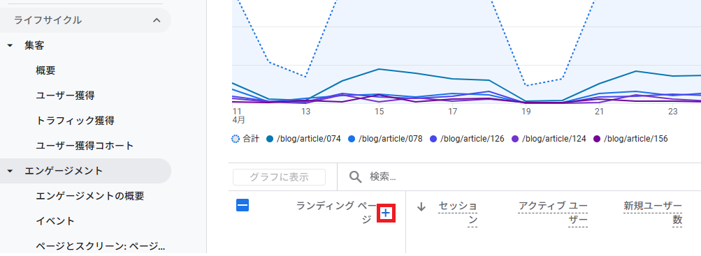 ページ単位で流入元を確認する方法