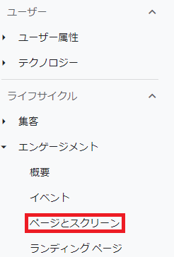 GA4で直帰率を確認する方法。