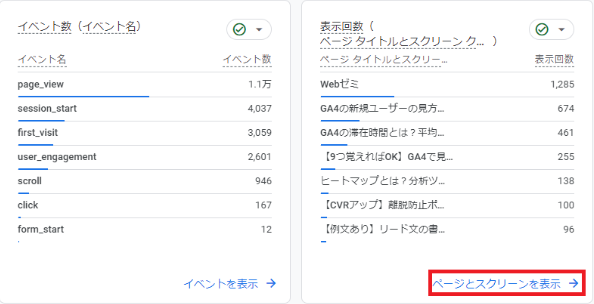 GA4のスクロール率をページごとに確認する方法