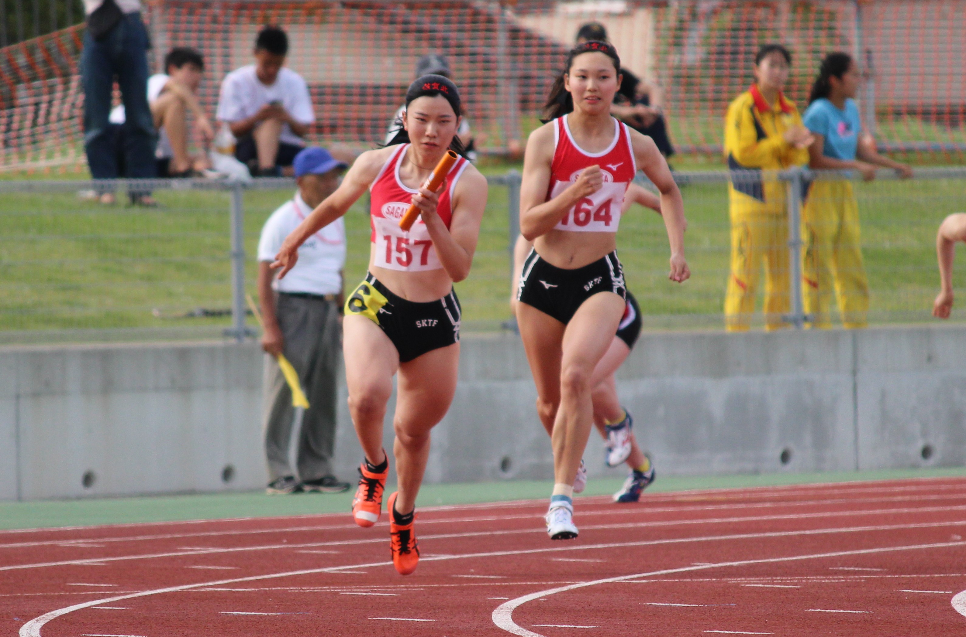 総体優勝特集】陸上女子 4×100mR 優勝した佐賀北高校の4選手が決勝戦を