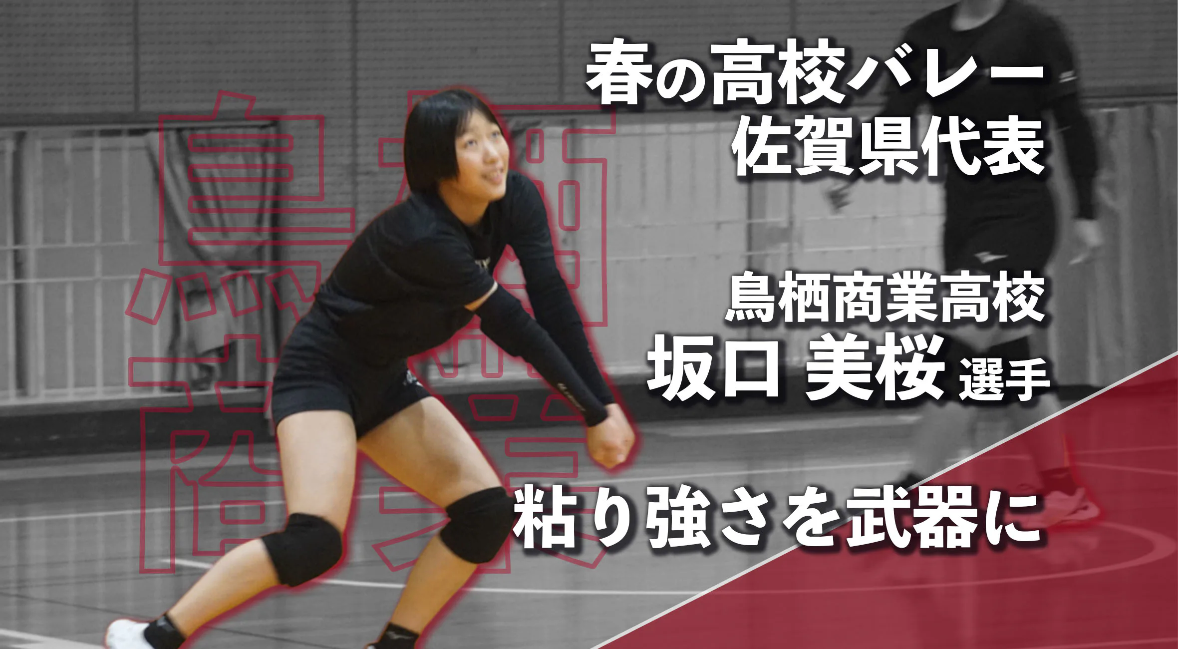 【春高バレー 佐賀 女子  2026】粘り強さを武器に、全国へ 鳥栖商業 坂口美桜 選手