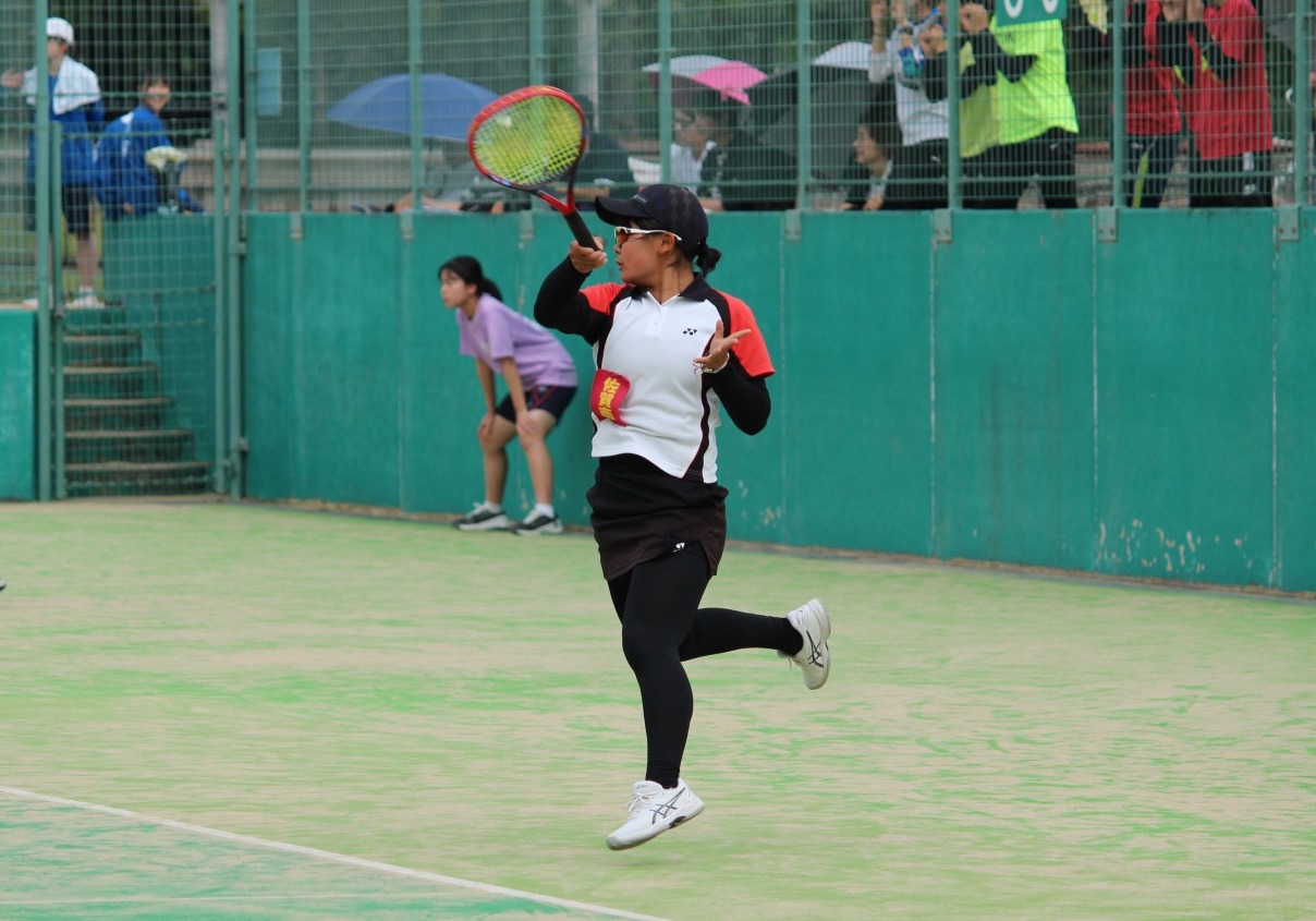佐賀 総体 2023】テニス女子 佐賀商が強豪鳥栖商を相手に底力を見せ3