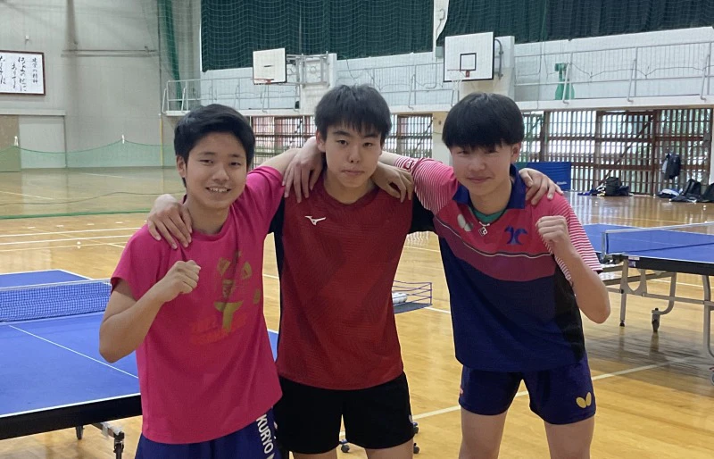 【高校総体注目チーム紹介】北陵高校男子卓球部 注目 牧野選手 & 久原選手「目標の選手はキャプテン」