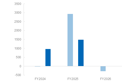 表 Cash flows from financing activities