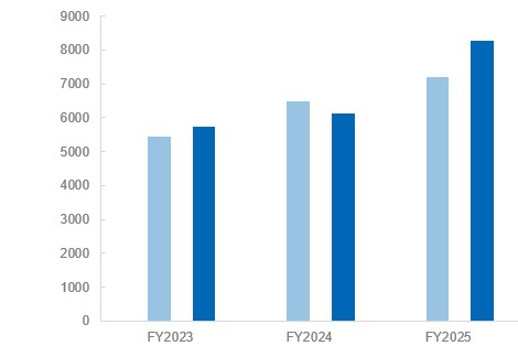 表 Cash and cash equivalents at the end of the period
