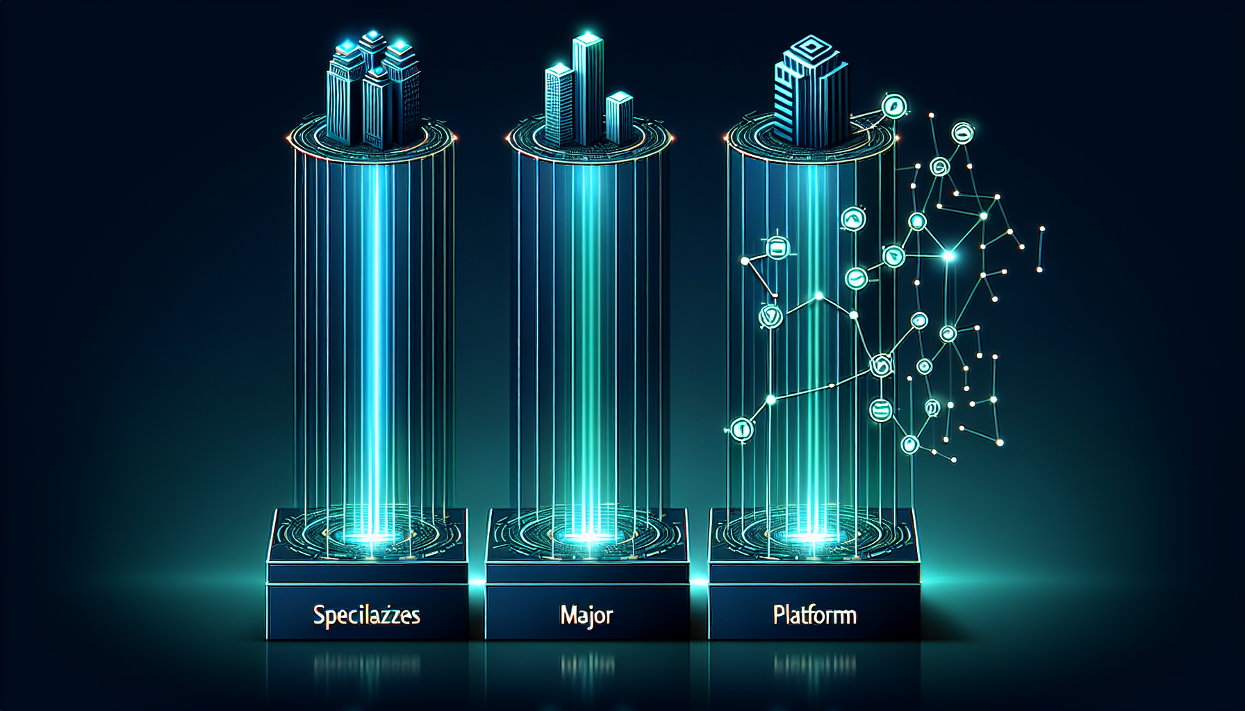 IT業界のM&A仲介会社3つのタイプの比較イメージ
