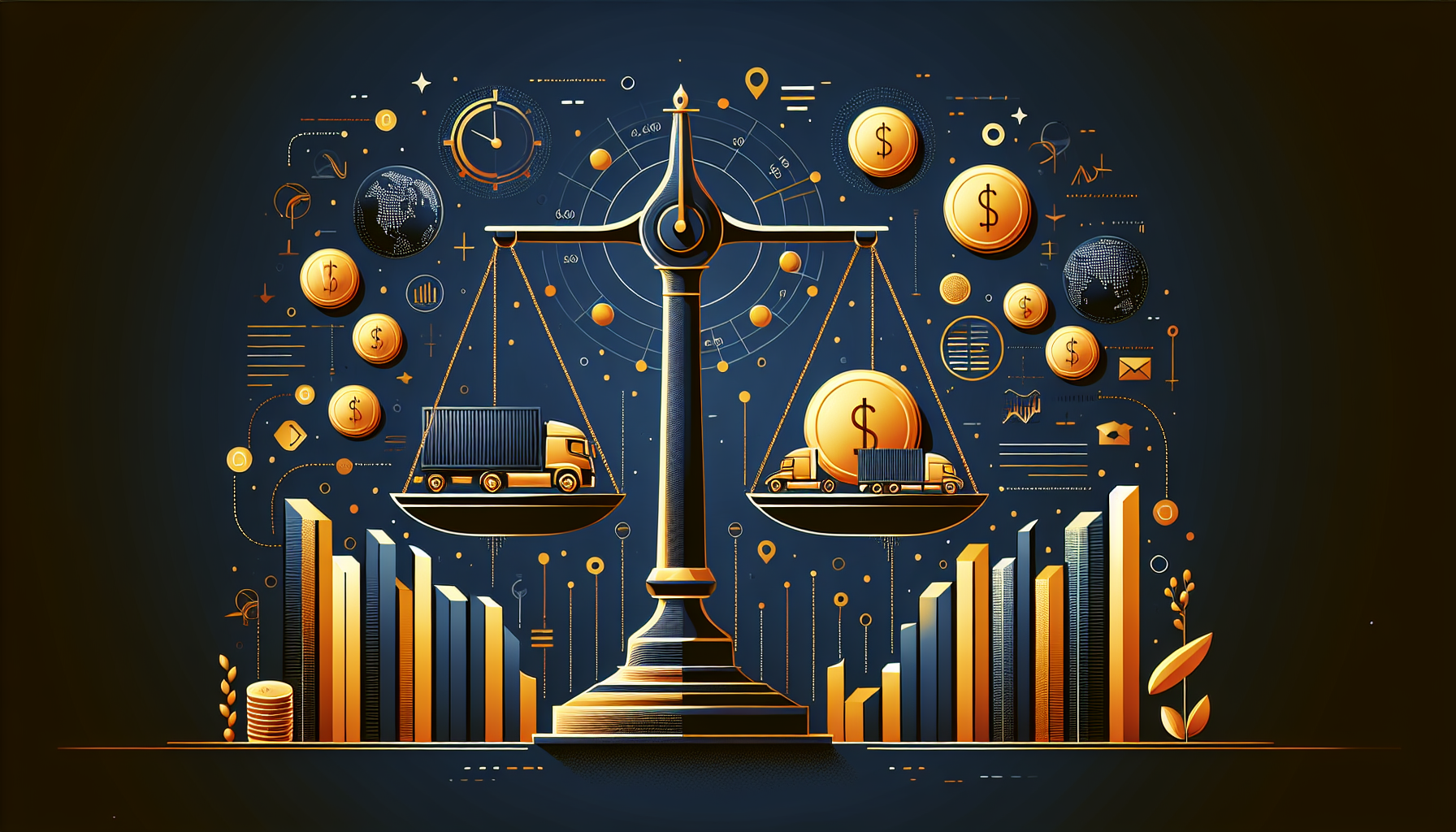 運送会社の売却相場と企業価値評価のイメージ