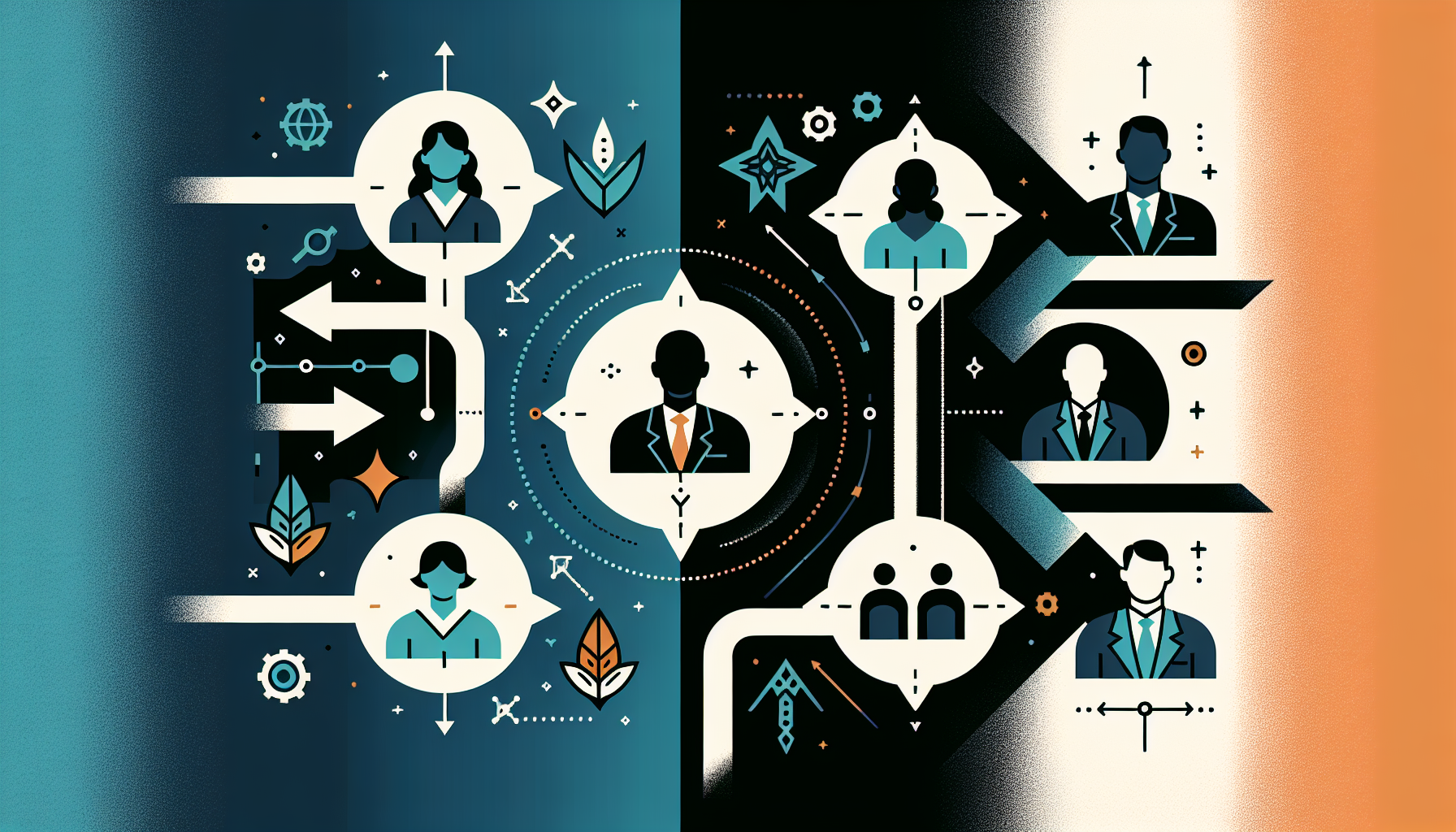 M&A仲介契約とFA契約の違いを示すイメージ図