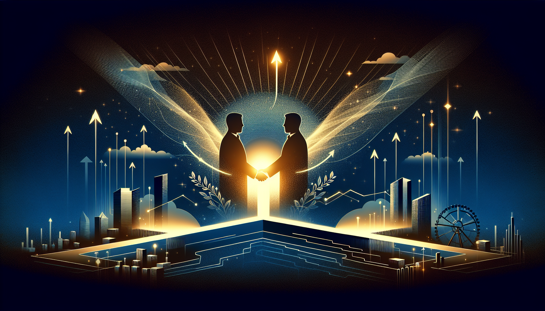 事業承継における経営者の世代交代を表すイメージ図