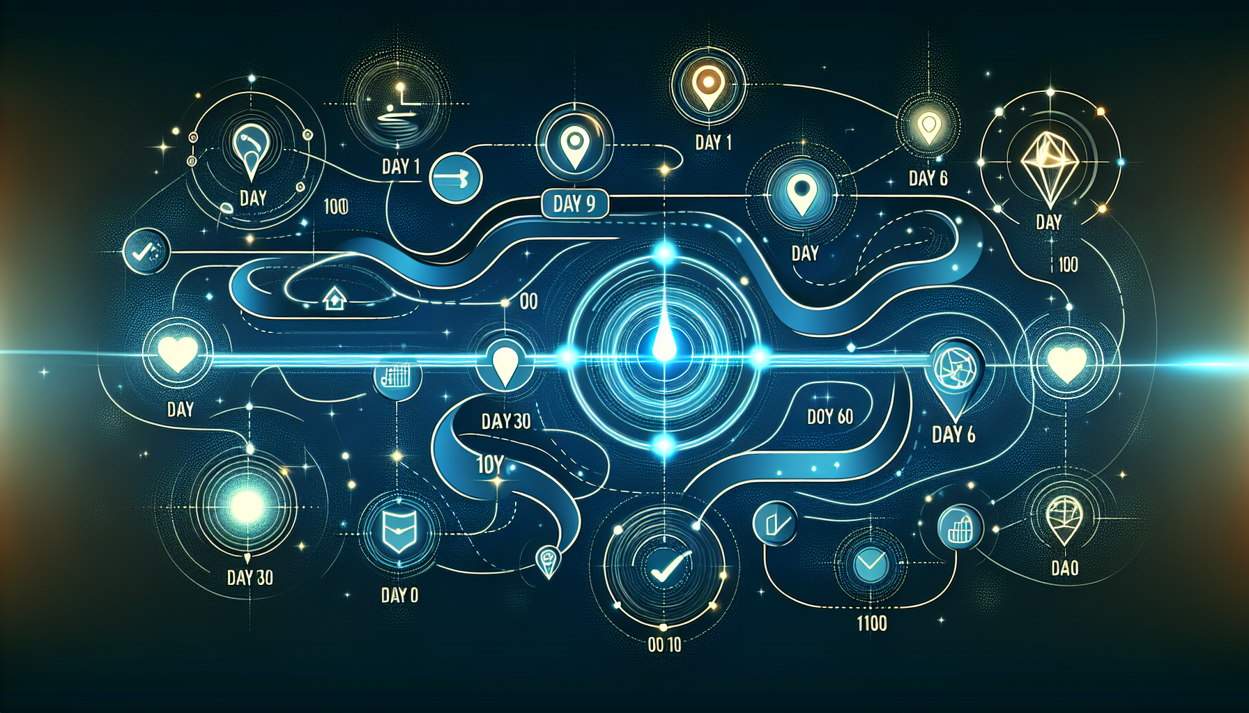 PMI 100日プランのロードマップイメージ