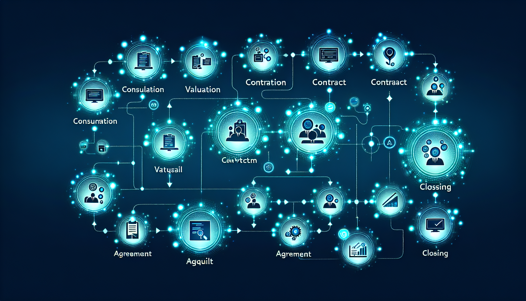 M&A売却プロセスの流れを示すフロー図」 width=