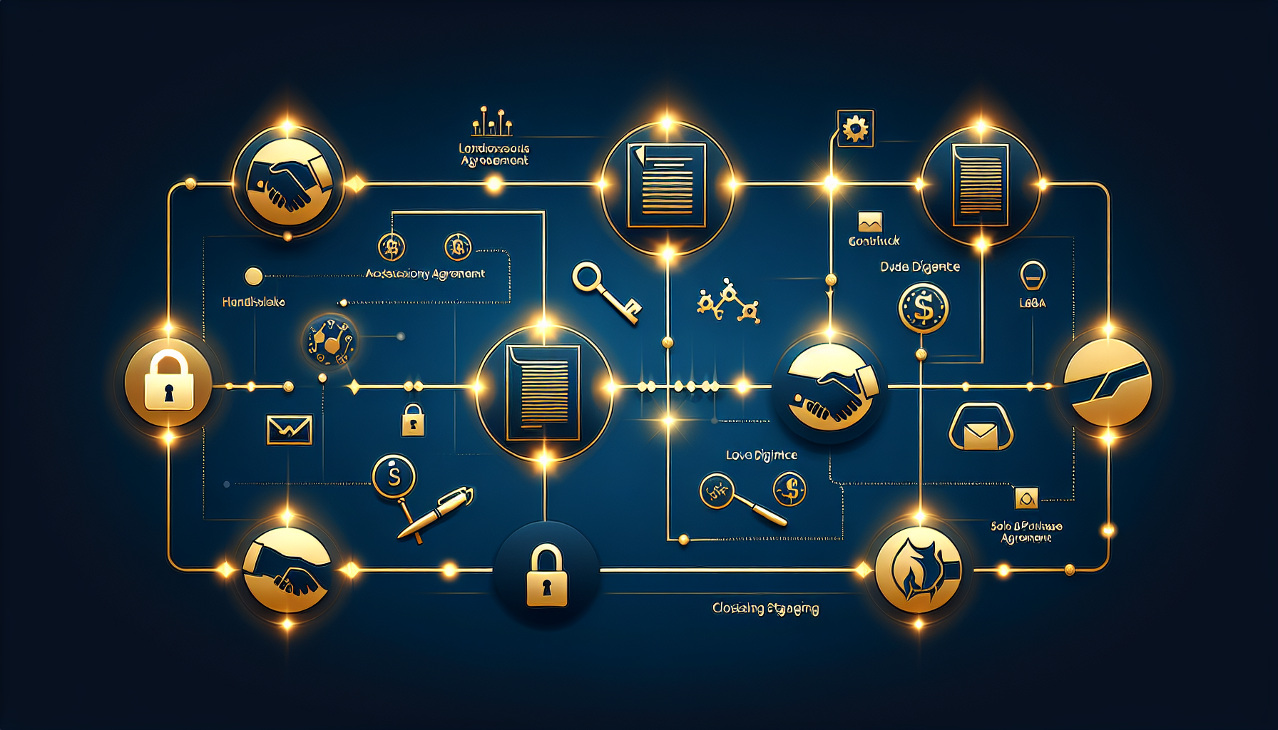 M&Aプロセスの全体像とSPAの位置づけを示すフロー図