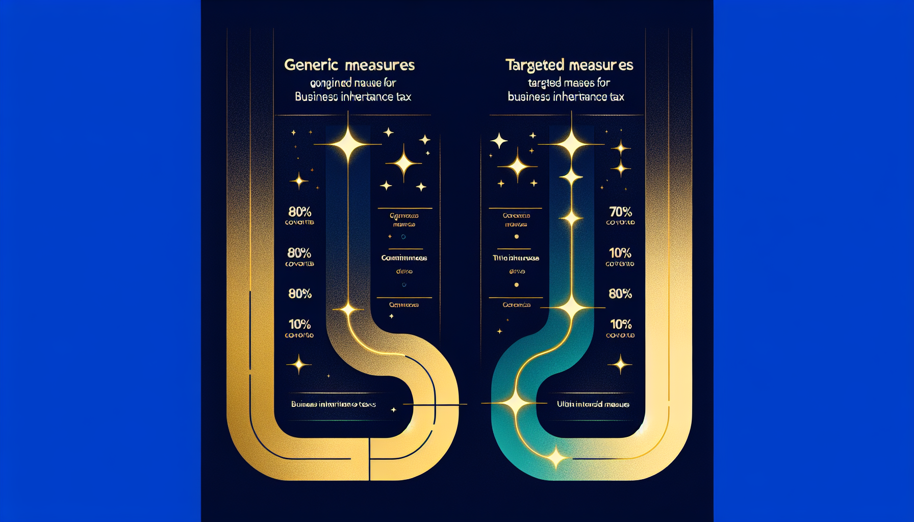 事業承継税制の一般措置と特例措置の比較イメージ