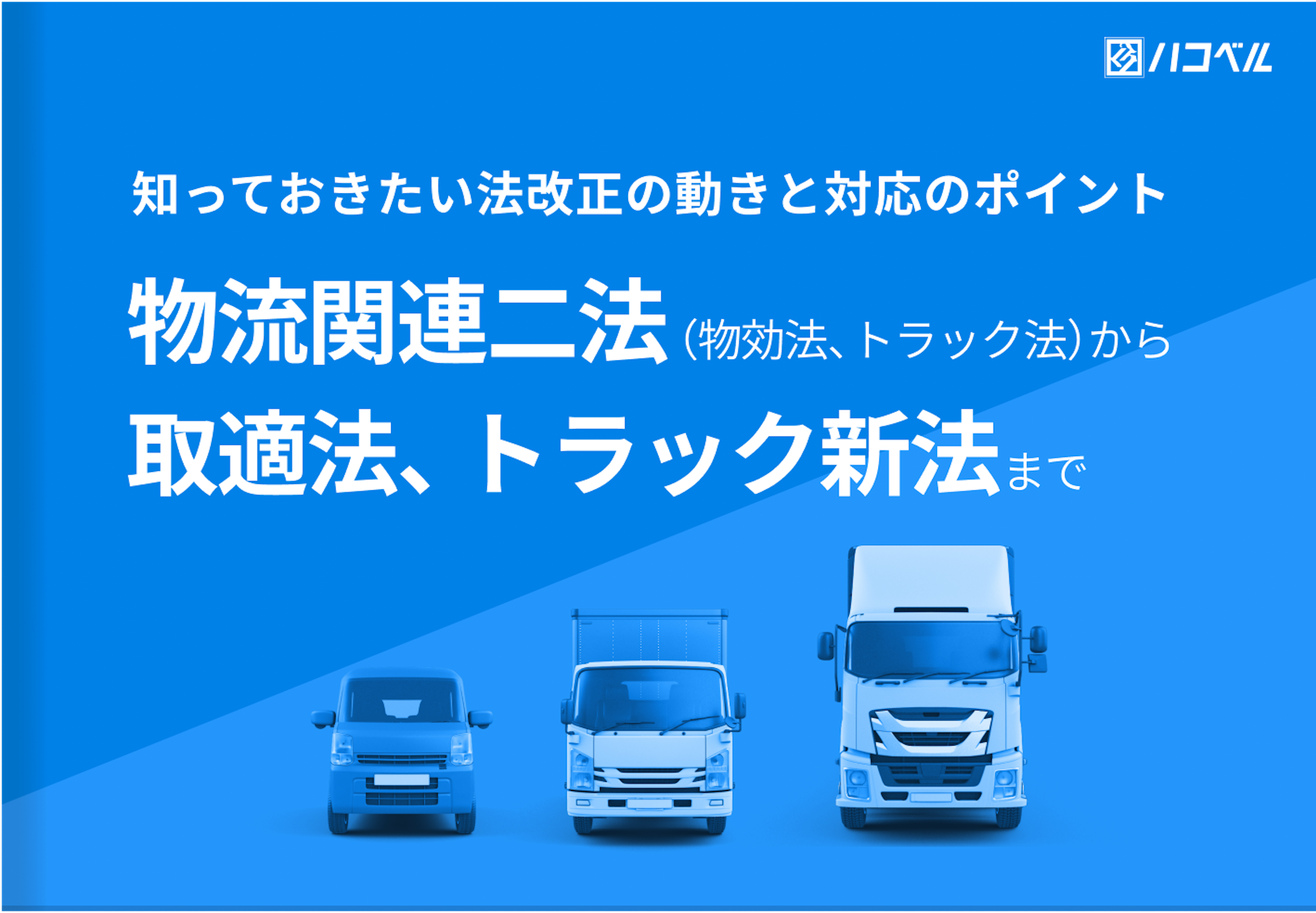 知っておきたい法改正の動きと対応のポイント　~物流関連二法（物効法、トラック法）から取適法、トラック新法まで~