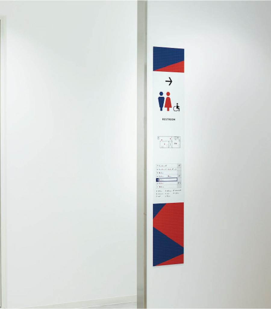Sign of
Rest room