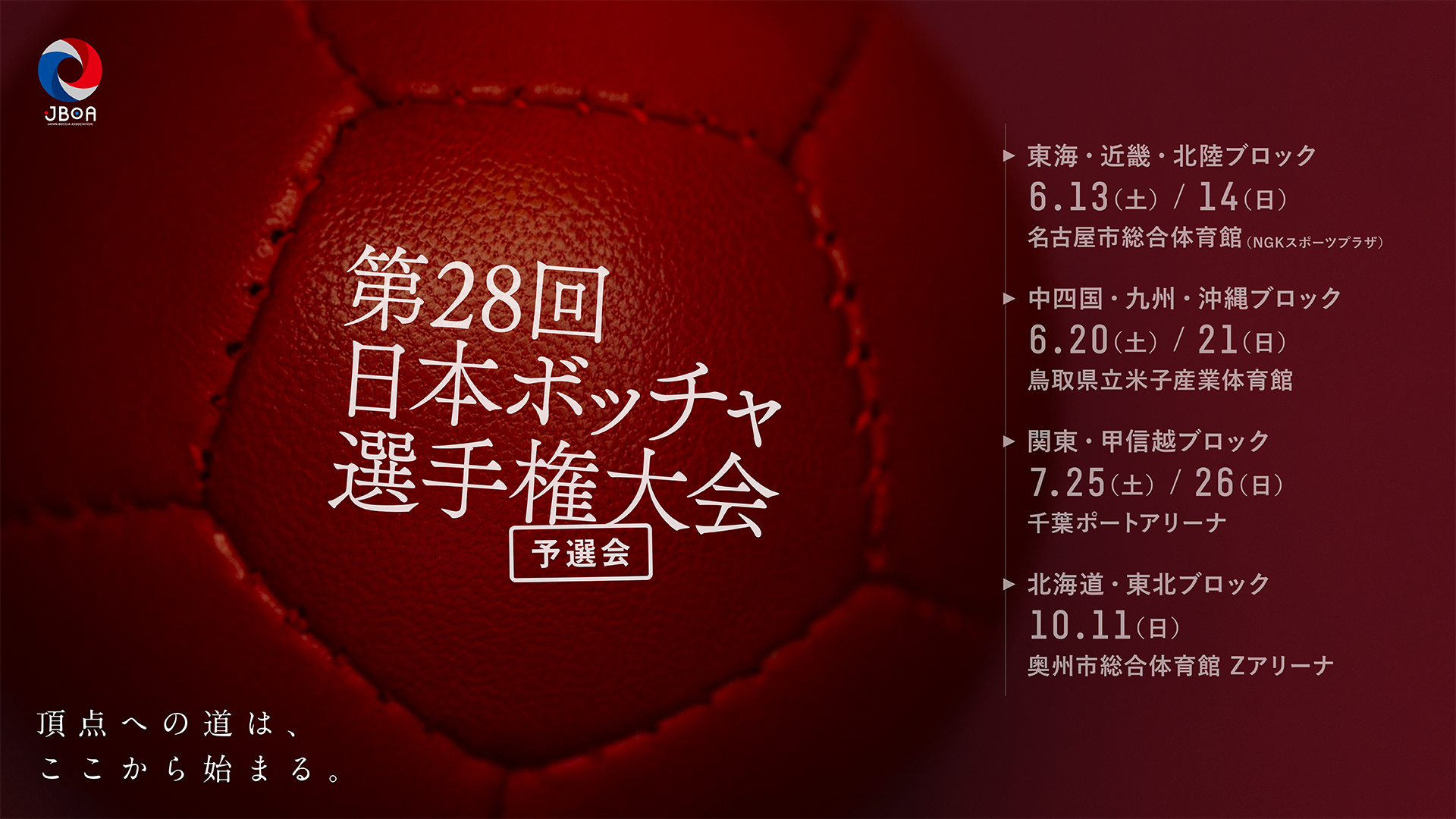 第28回日本ボッチャ選手権大会