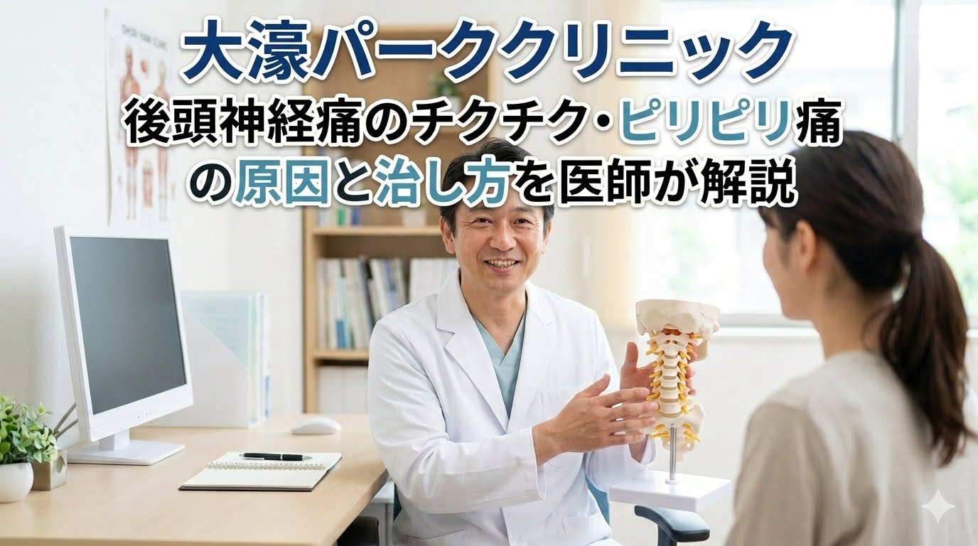 【福岡市】後頭神経痛のチクチク・ピリピリ痛の原因と治し方を医師が解説」