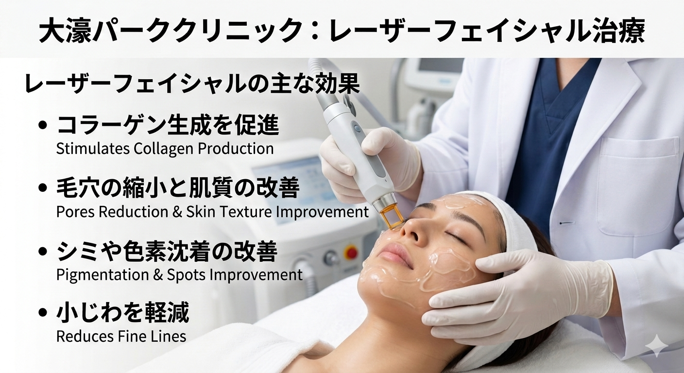 【福岡市】レーザーフェイシャルの効果・費用・副作用｜シミ・ニキビ・顔脱毛に厚労省認可機での専門治療