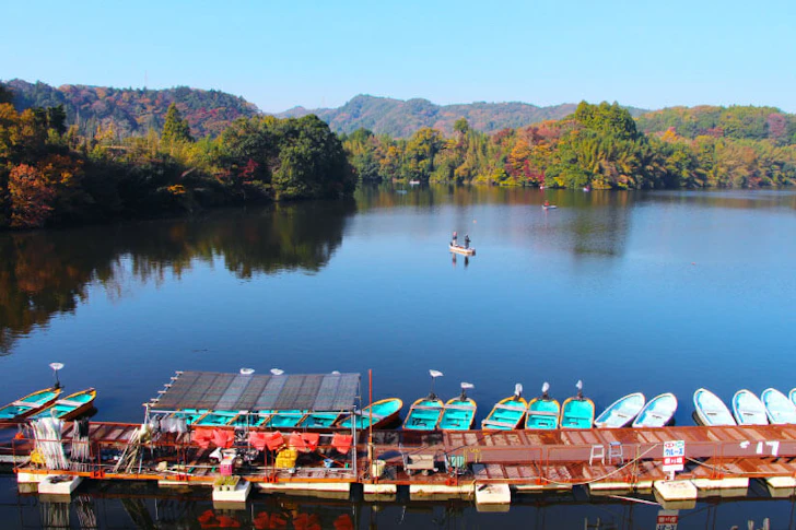 君津市、亀山湖