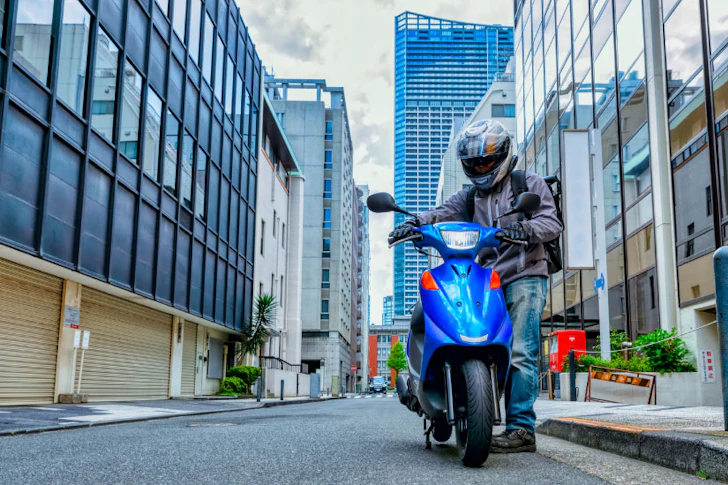 ツーリングする人のイメージ