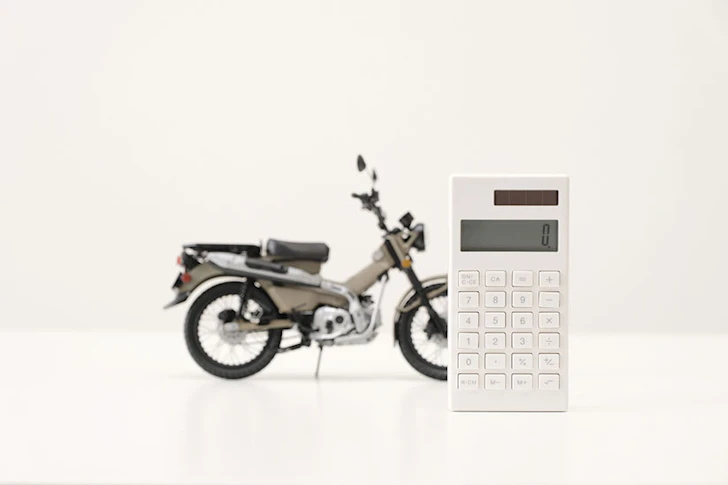バイクと電卓