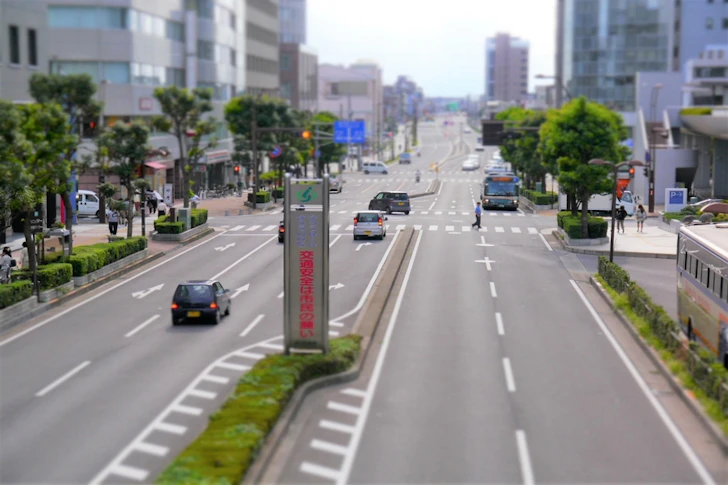 ミニチュアの道路