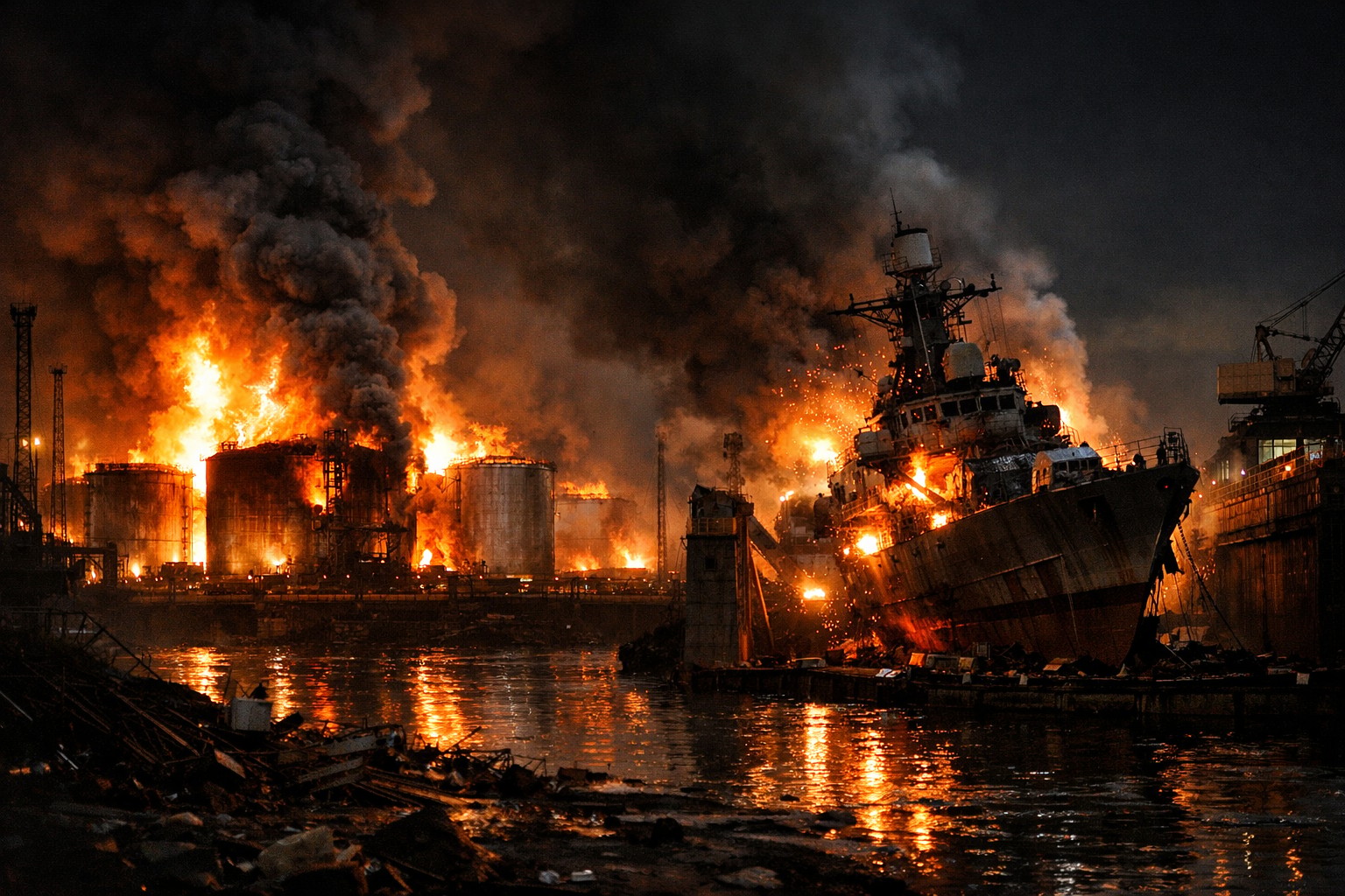 Ukrainian Drones Strike St. Petersburg Oil Terminal Before Putin Forum
