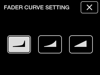 Настройка кривых фейдера