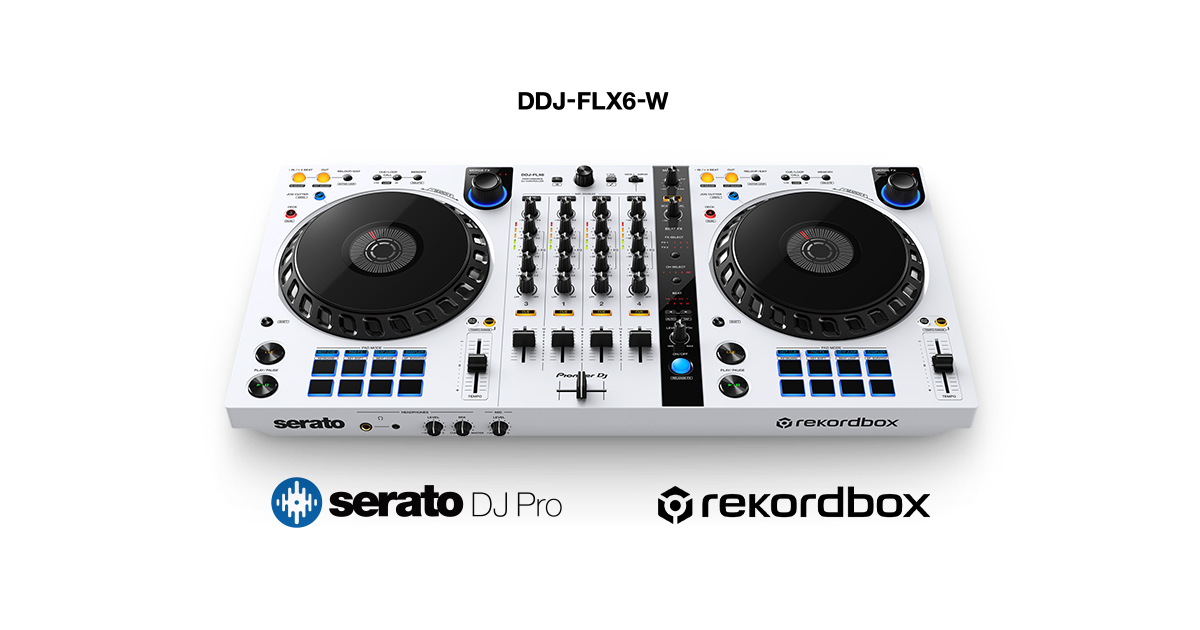 スタイリッシュなマットホワイトボディが印象的な「DDJ-FLX6-W」が登場