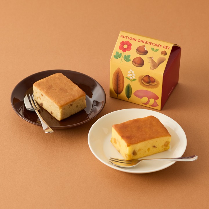秋のチーズケーキセット マロン＆さつまいも
