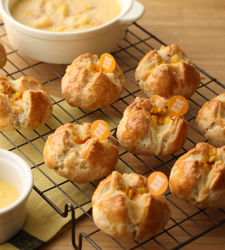 おかずスコーン　コーンクリームシチュー