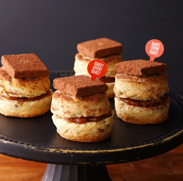 マカダミアナッツのスコーンサンド 生チョコ&いちじくジャム