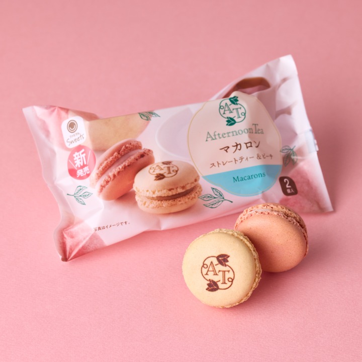 マカロン　ストレートティー＆ピーチ