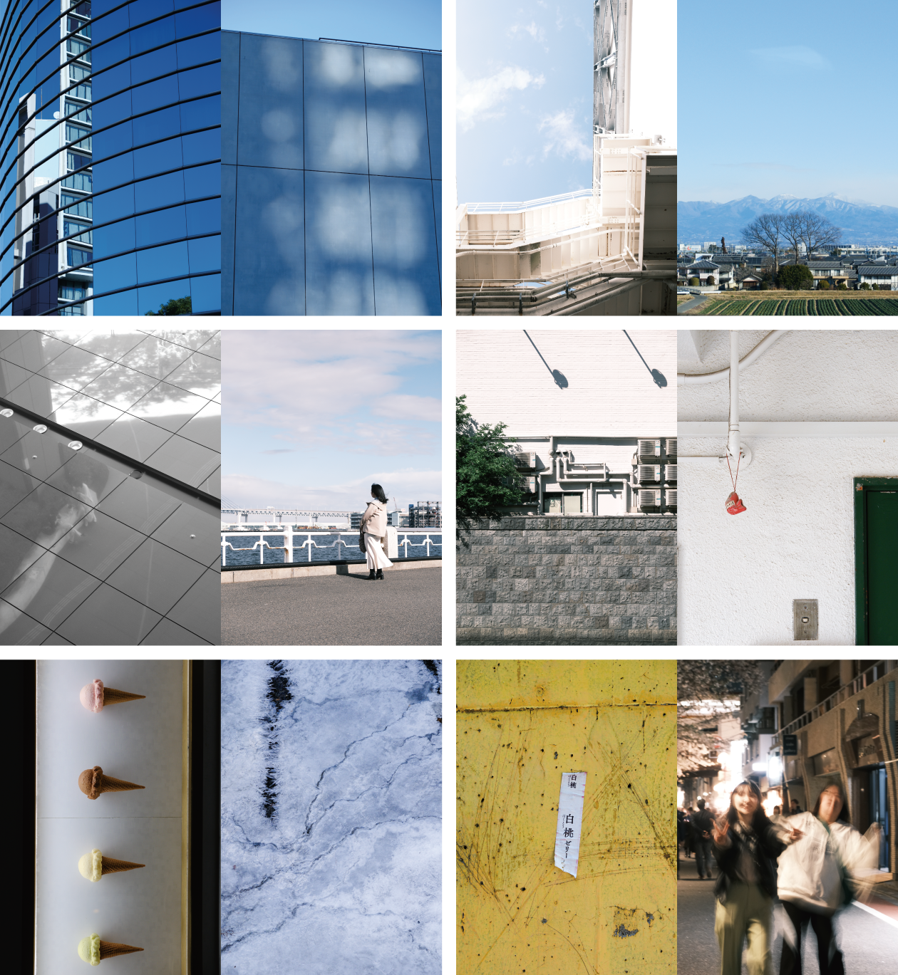 『星とフリッカー』に掲載した12枚の写真。