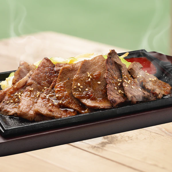 プレミアム３盛合せ　120g(ごはん付き）