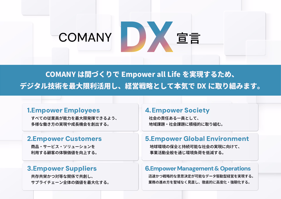 COMANY DX宣言の図