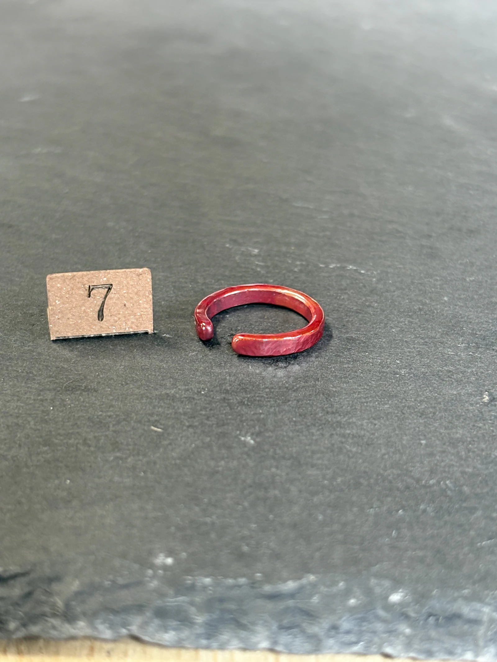 緋銅Ring   【一点物　７号　現品】 - 1