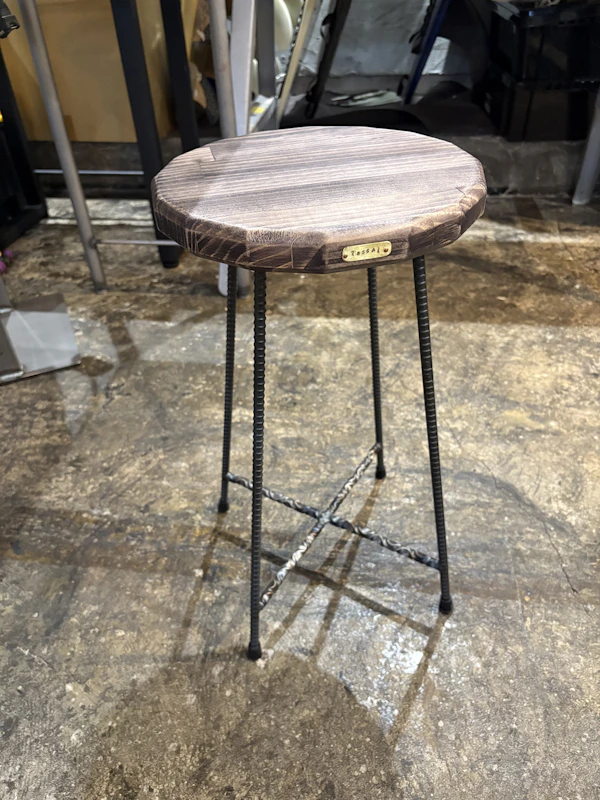 Iron & Wood Stools