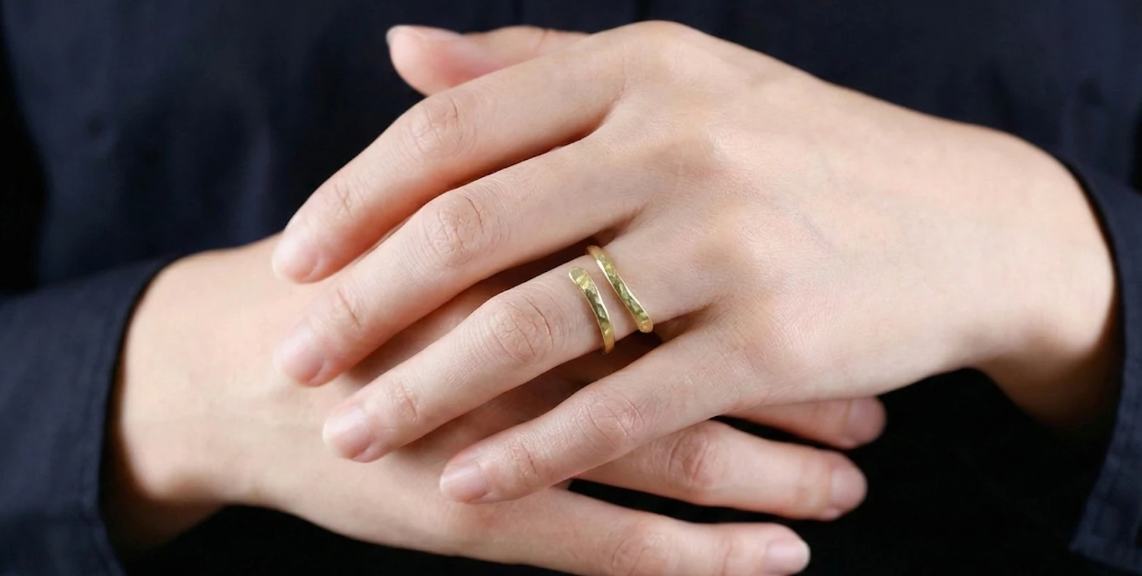 Hammertone Open Ring - 3